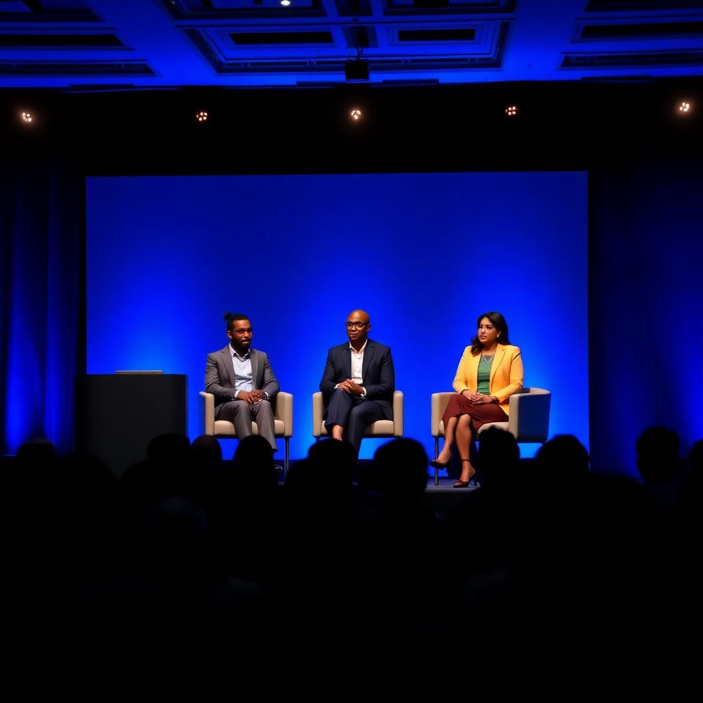 Healthcare conference panel discussion